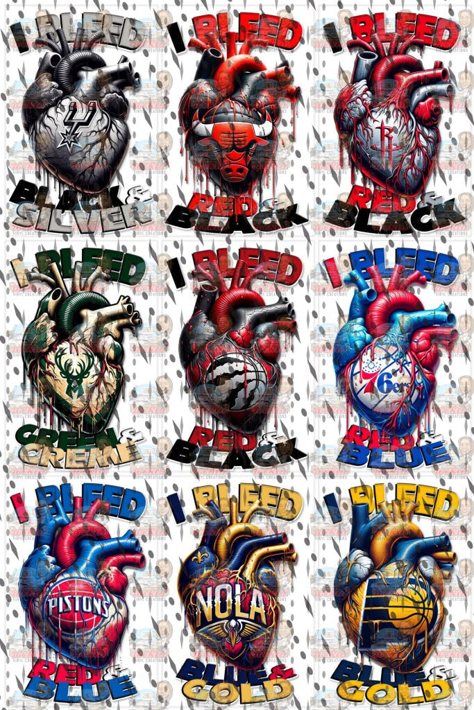 I Bleed Basketball | Rockin’ Vinyl Creations