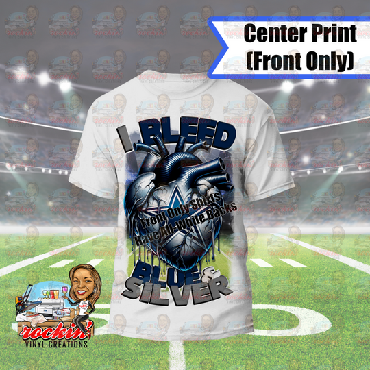 I Bleed Football Shirt | Rockin’ Vinyl Creations