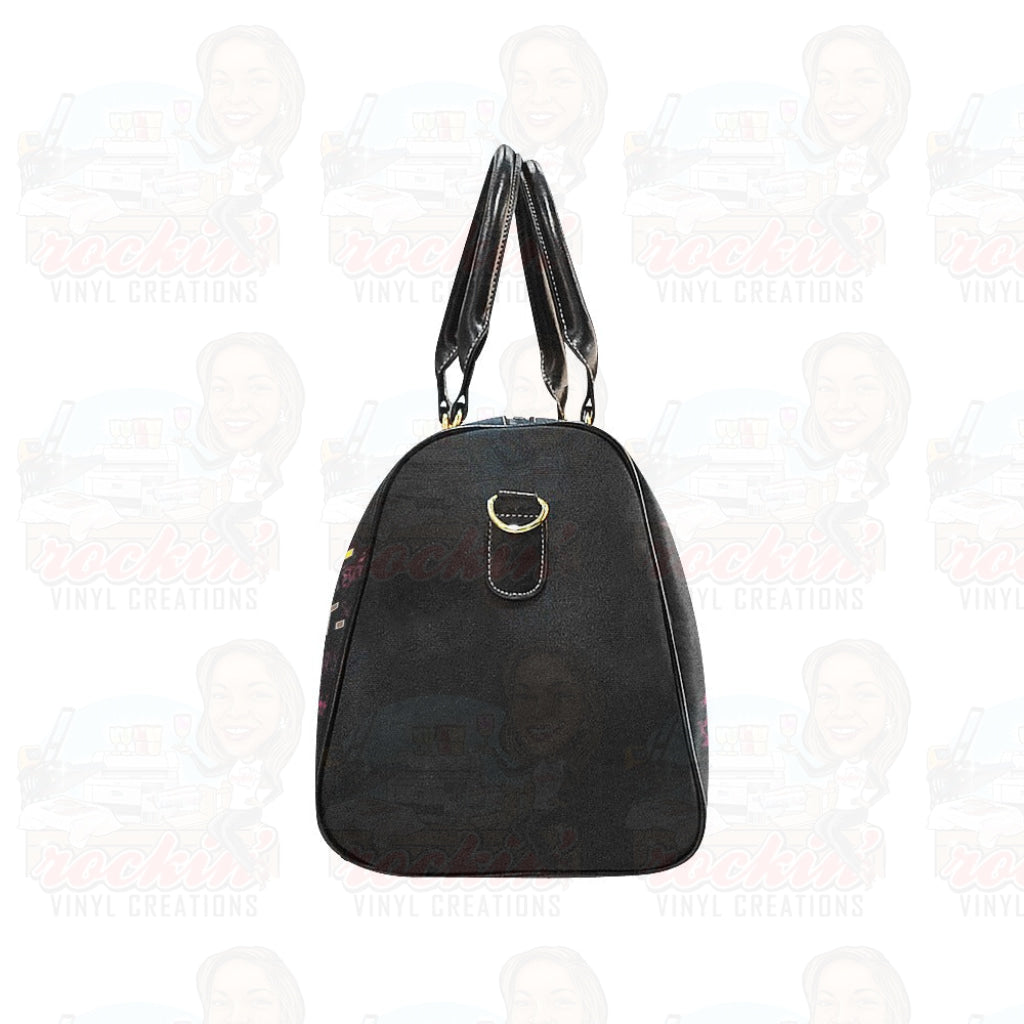 Im Black And Beautiful (Model 1639) | Rockin Vinyl Creations Waterproof Travel Bags (1639)