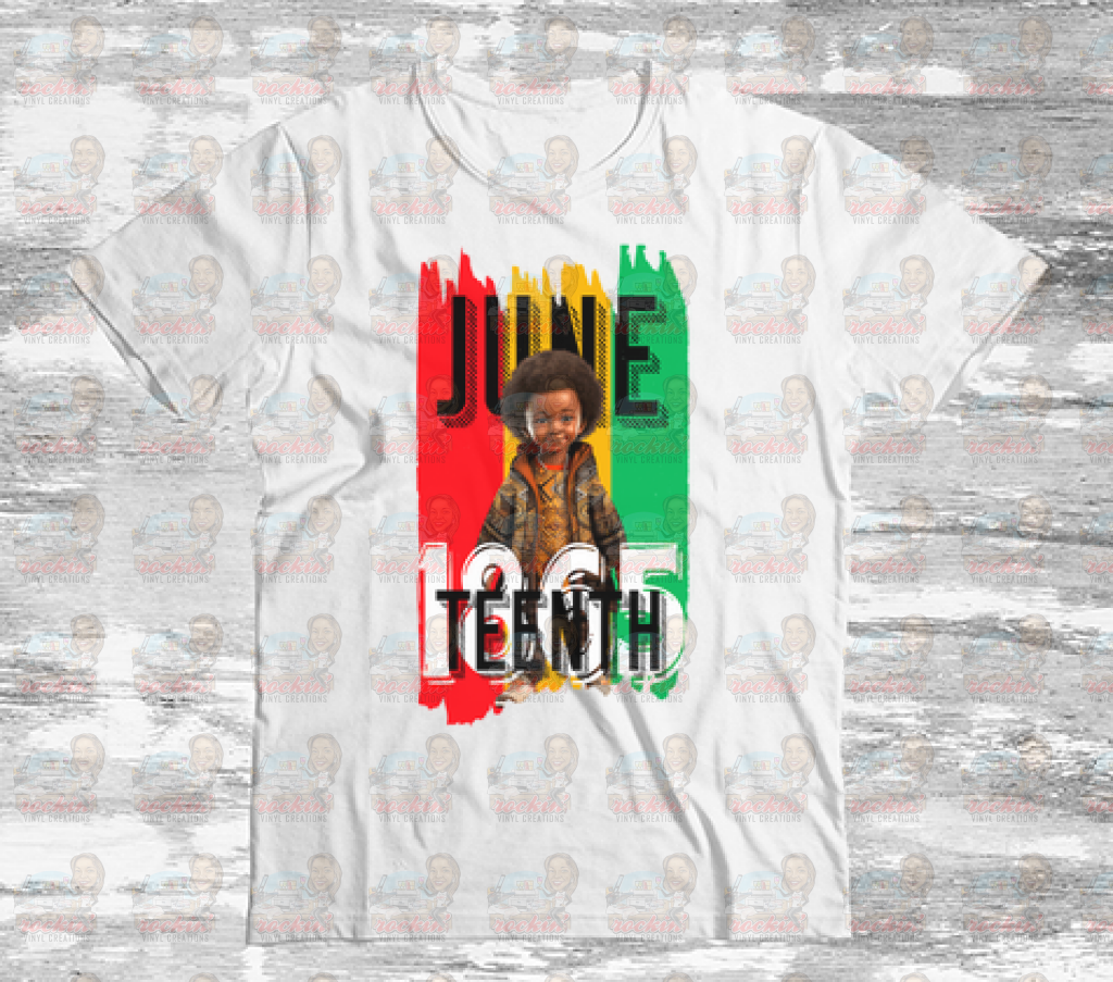 Juneteenth 1865 Boy Unisex Shirt White