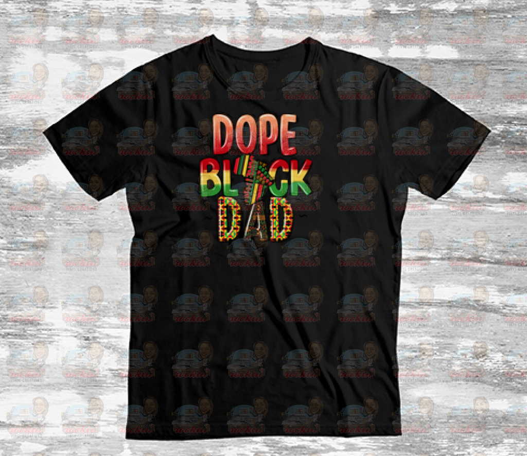 Juneteenth Dope Dad Unisex Shirt Black