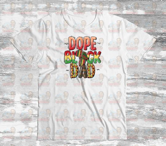 Juneteenth Dope Dad Unisex Shirt White