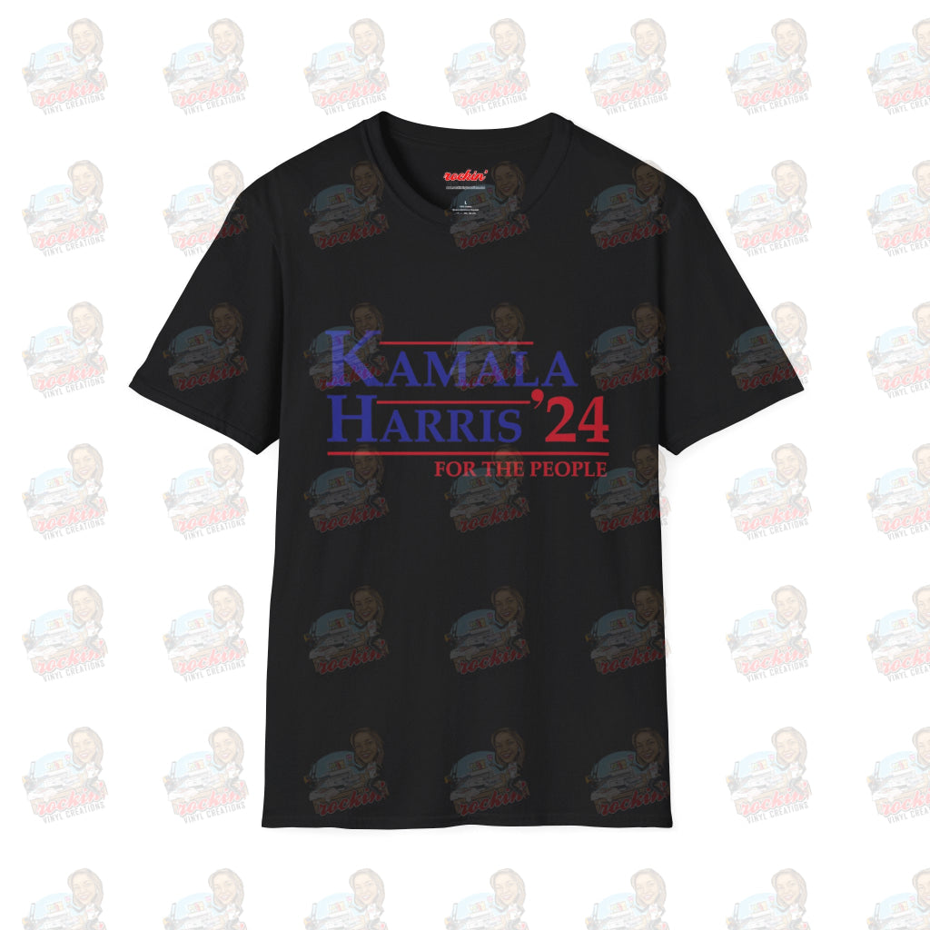 Kamala 4 The People Unisex Softstyle T-Shirt | Rockin’ Vinyl Creations Black / S