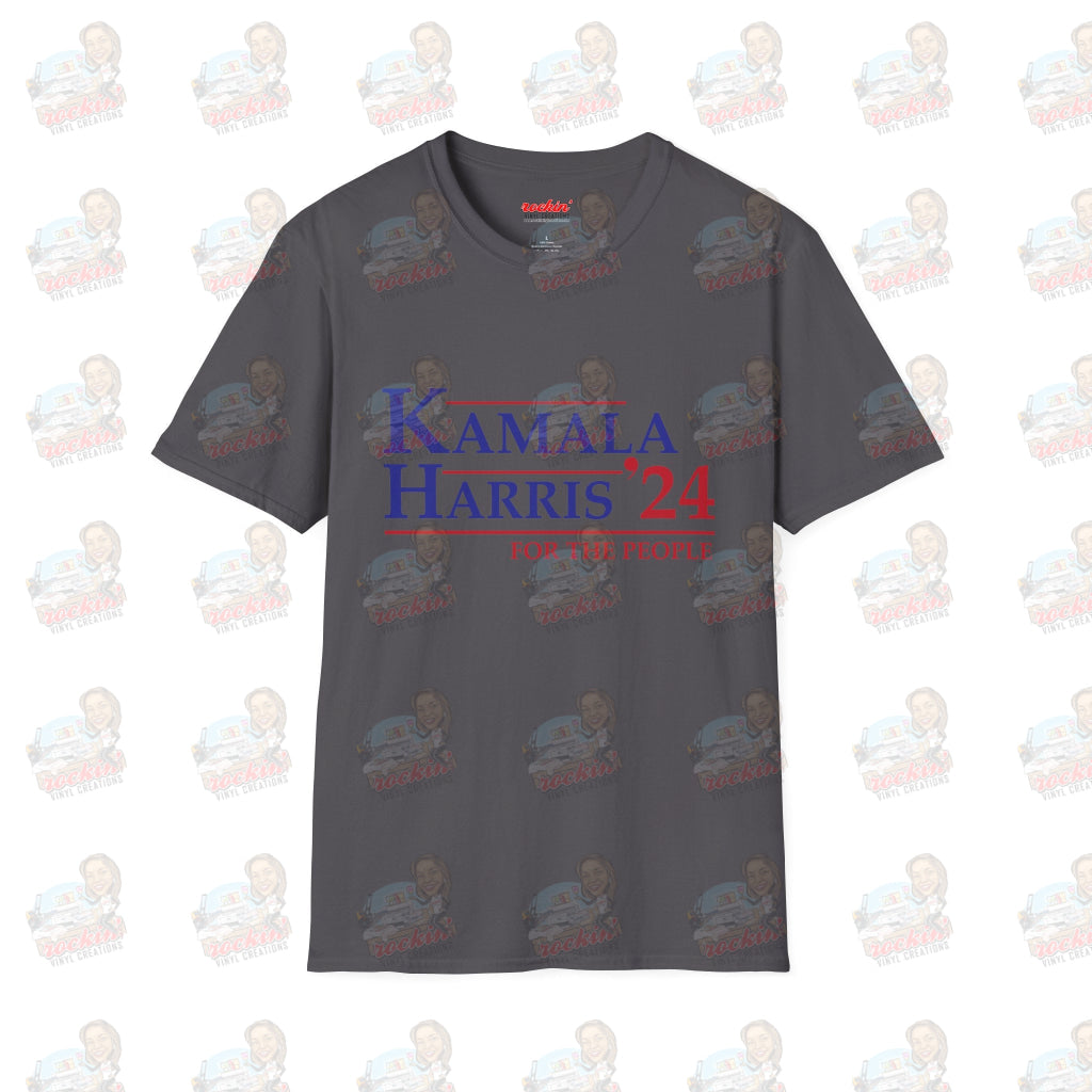 Kamala 4 The People Unisex Softstyle T-Shirt | Rockin’ Vinyl Creations Charcoal / S