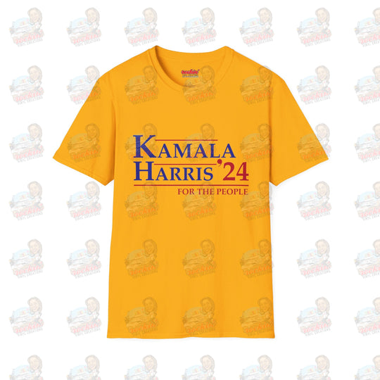 Kamala 4 The People Unisex Softstyle T-Shirt | Rockin’ Vinyl Creations Gold / S