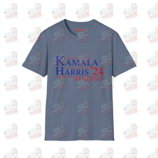 Kamala 4 The People Unisex Softstyle T-Shirt | Rockin’ Vinyl Creations Heather Indigo / S