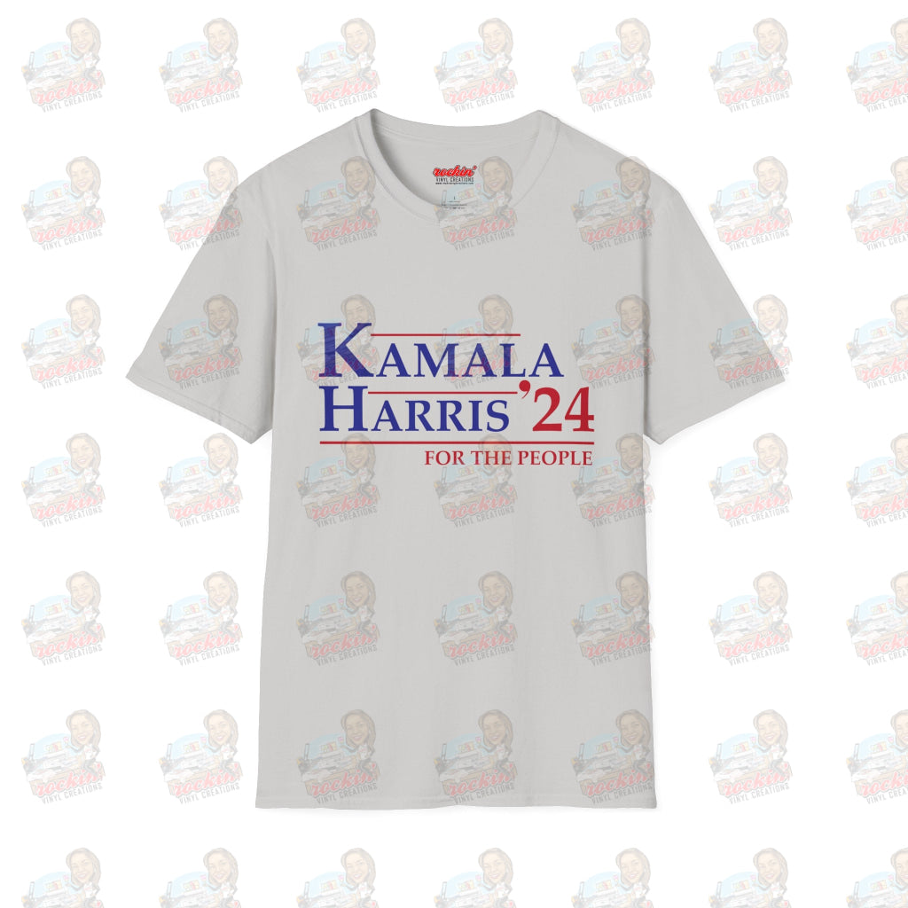 Kamala 4 The People Unisex Softstyle T-Shirt | Rockin’ Vinyl Creations Ice Grey / S