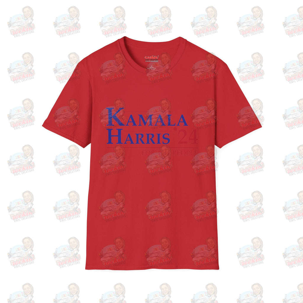 Kamala 4 The People Unisex Softstyle T-Shirt | Rockin’ Vinyl Creations Red / S