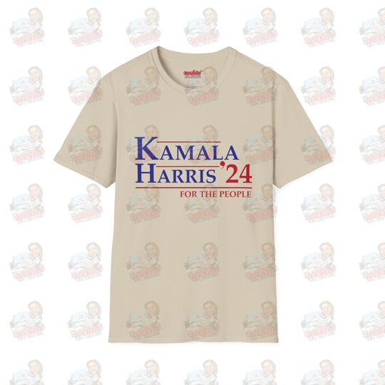 Kamala 4 The People Unisex Softstyle T-Shirt | Rockin’ Vinyl Creations Sand / S