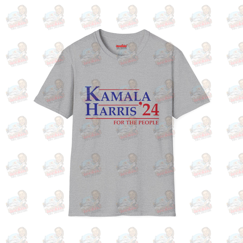 Kamala 4 The People Unisex Softstyle T-Shirt | Rockin’ Vinyl Creations Sport Grey / S