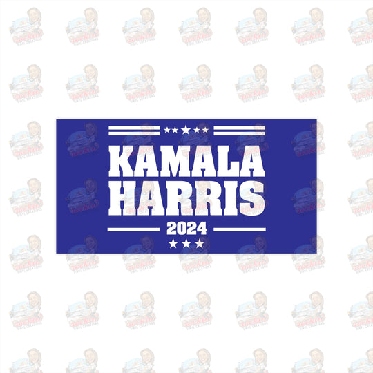 Kamala Bumper Stickers | Rockin’ Vinyl Creations 7.5’ × 3.75’ / Rectangle White Paper Products