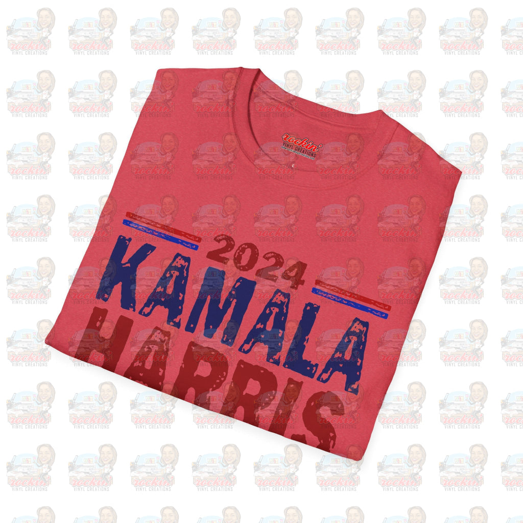 Kamala Finish The Job Unisex Softstyle T-Shirt | Rockin’ Vinyl Creations