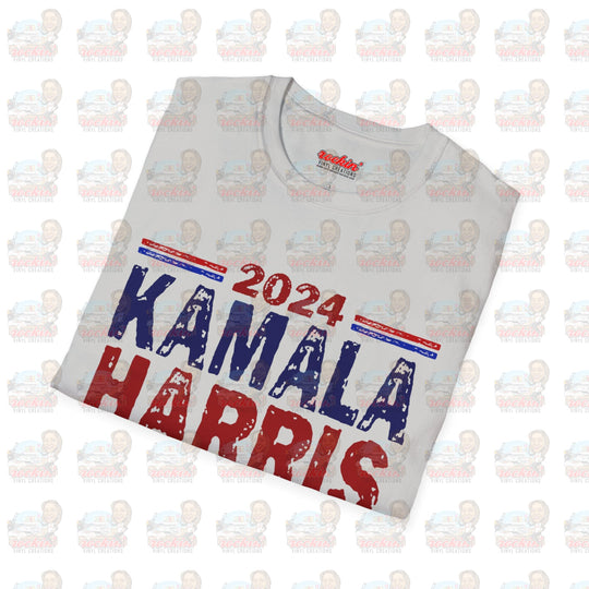 Kamala Finish The Job Unisex Softstyle T-Shirt | Rockin’ Vinyl Creations