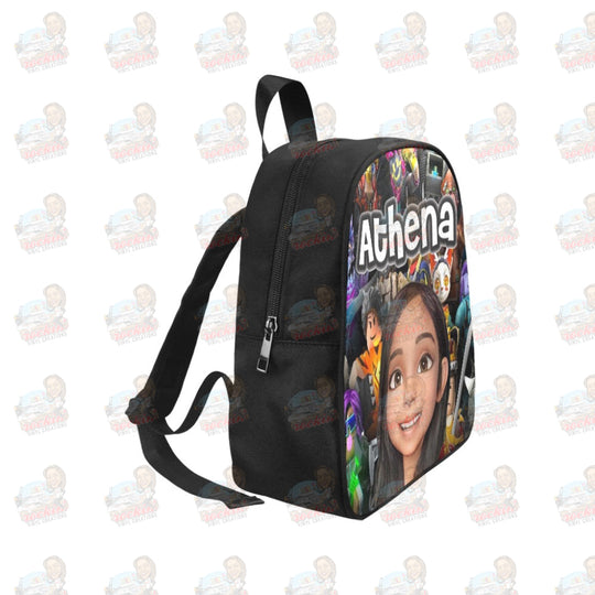 Kid Backpack Fabric School (Model 1682) (Small) | Rockin Vinyl Creations Backpack/small (1682)