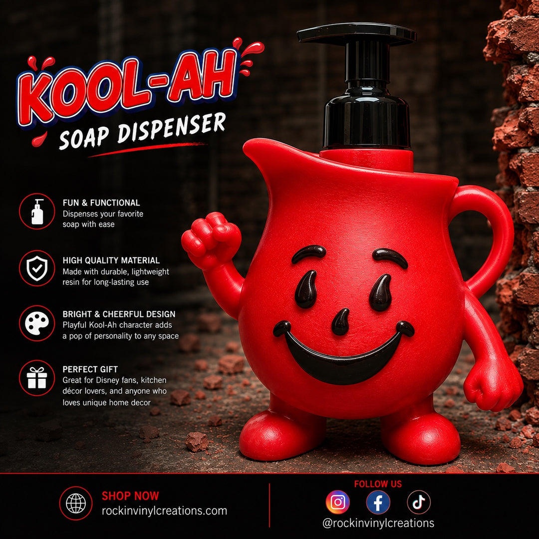 Kool-Ah character soap dispenser
