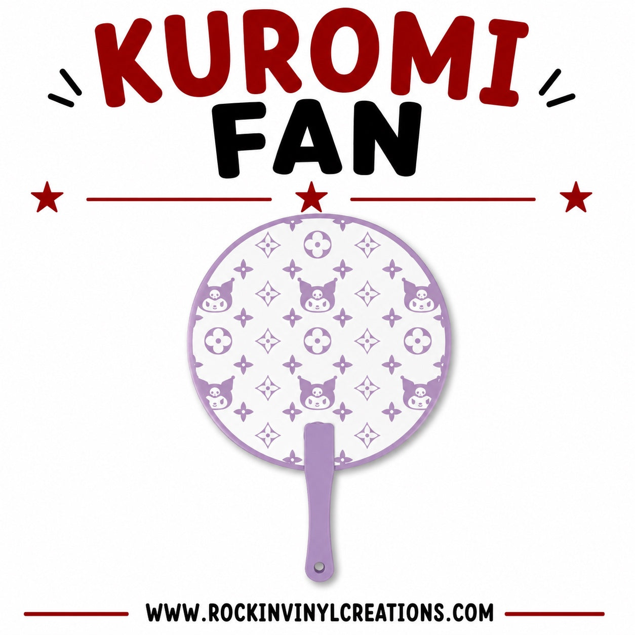 Kuromi Monogram Fan