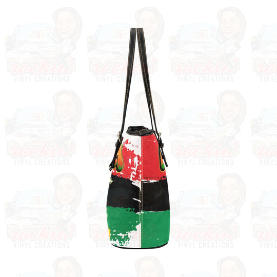 Personalized Large Leather Tote Bag