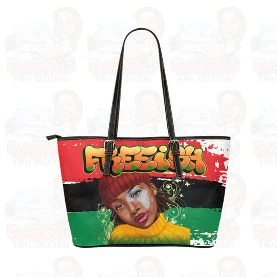 Personalized Large Leather Tote Bag