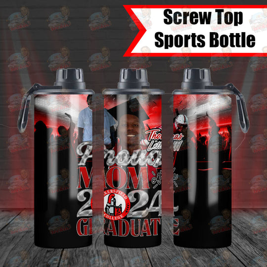 Lett Grad Tumbler | Rockin’ Vinyl Creations Screw Top