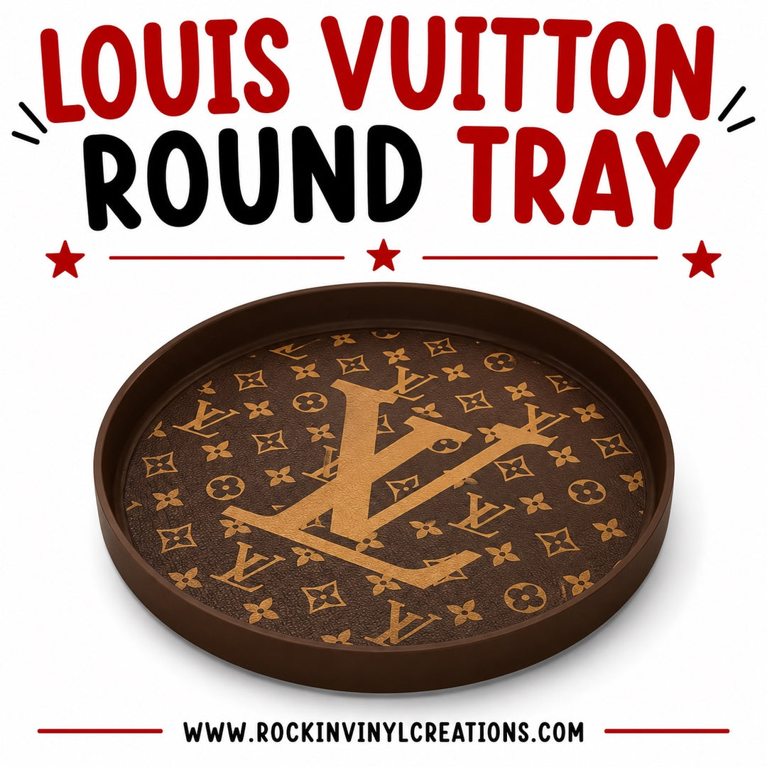 Louis Vuitton Brown Round Trinket Tray