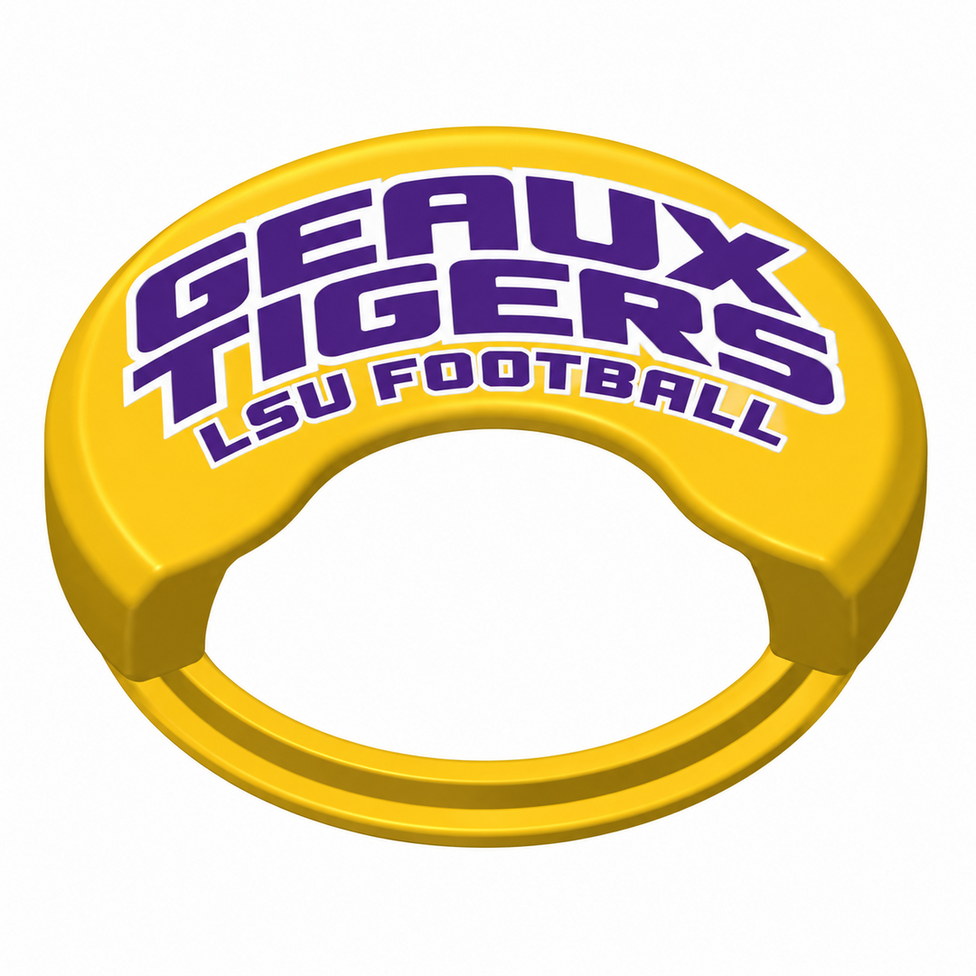 LSU can holder lid: Sip Can - Geaux Tigers Gold