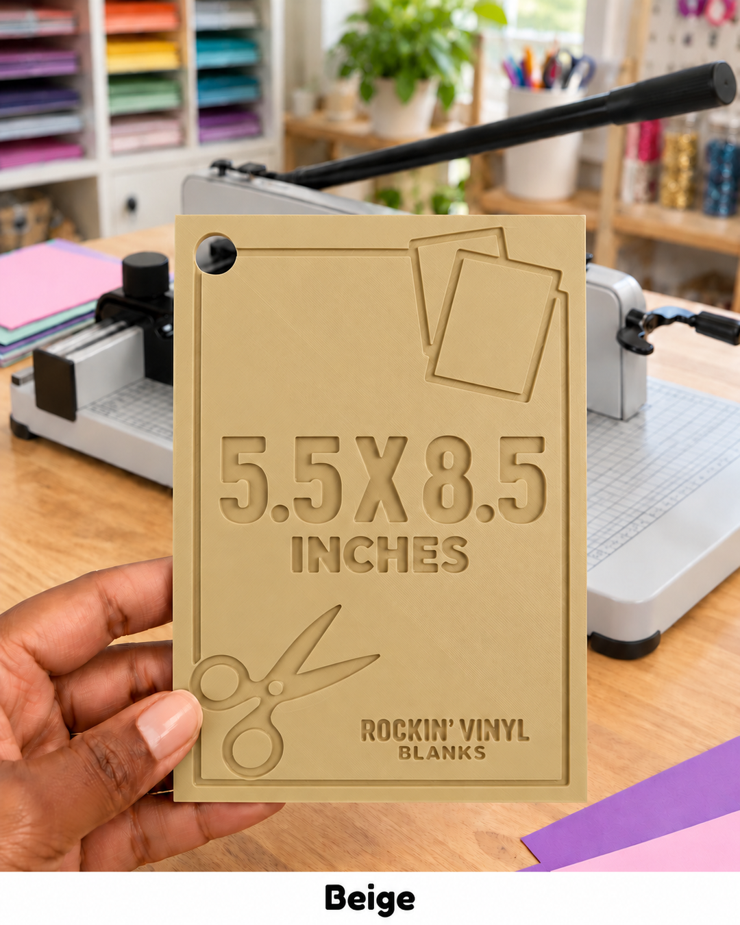 Beige Notepad Alignment Guide