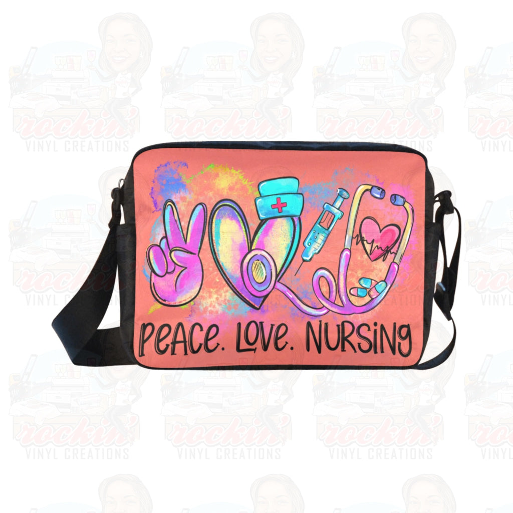 Nurse Life Cross-Body (Model 1632) | Rockin Vinyl Creations Messenger Bags (1632)