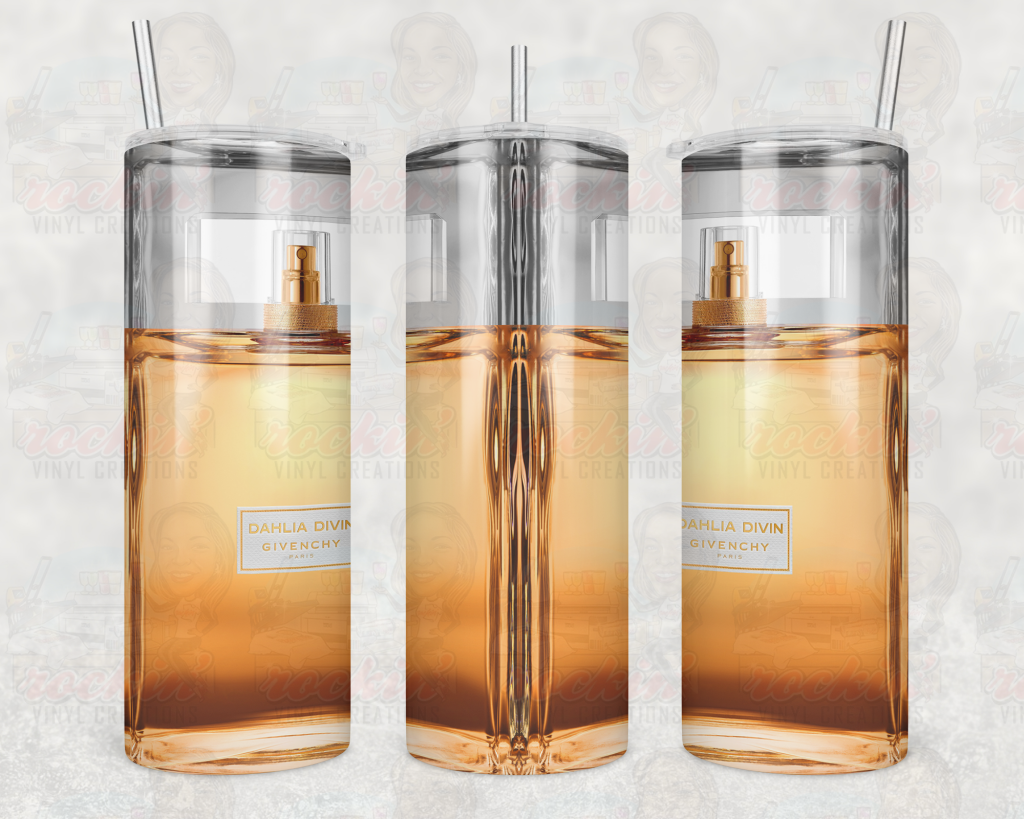 Perfume Tumbler | Rockin Vinyl Creations Givenchy