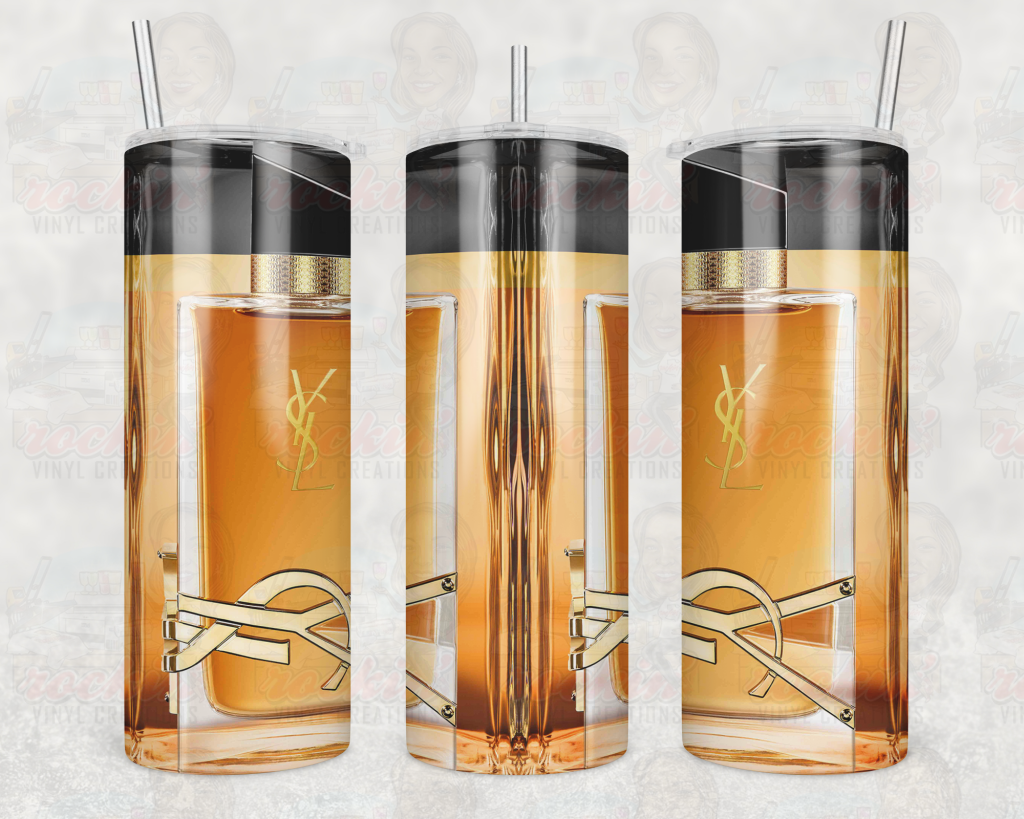 Perfume Tumbler | Rockin Vinyl Creations Ysl