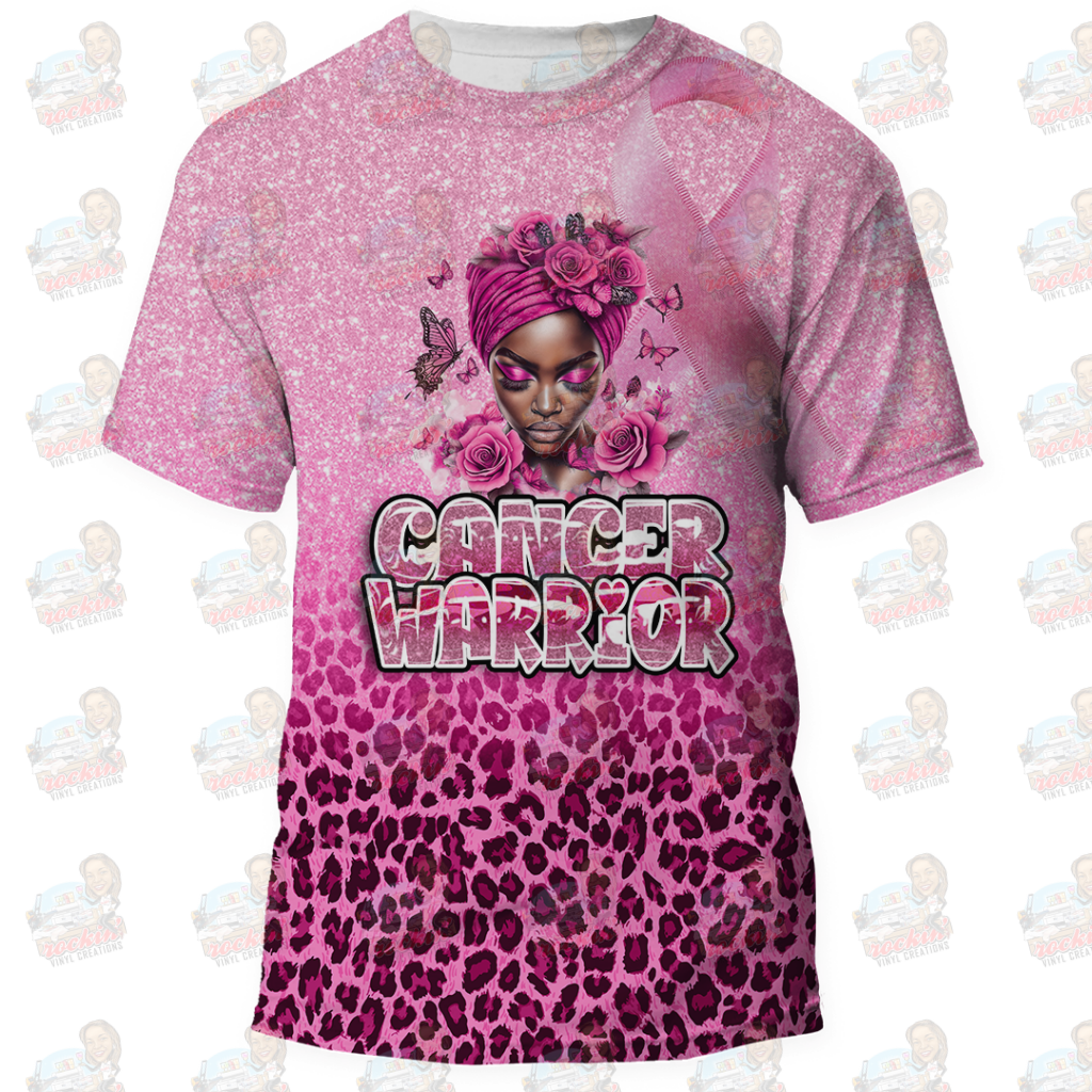 Pinkout Tackle Cancer Shirt All-Over | Rockin’ Vinyl Creations S