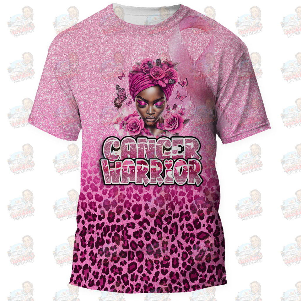 Pinkout Tackle Cancer Shirt All-Over | Rockin’ Vinyl Creations S