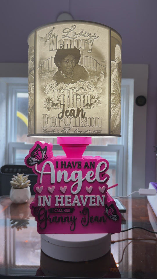 Memorial Lamp - Rockin' Vinyl Creations