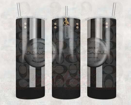 Purse Coach Tumbler | Rockin Vinyl Creations Black