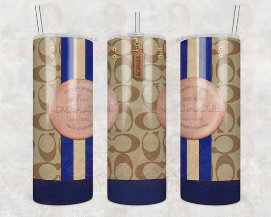 Purse Coach Tumbler | Rockin Vinyl Creations Blue