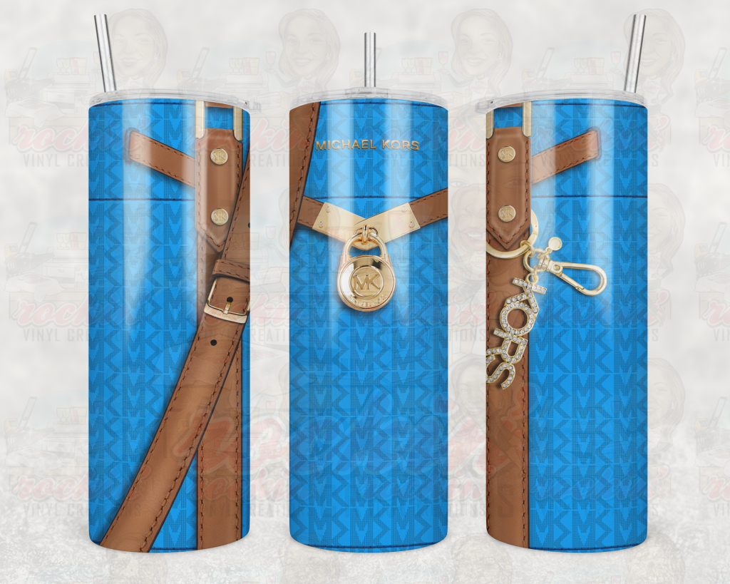 Purse Mk Tumbler | Rockin Vinyl Creations Blue