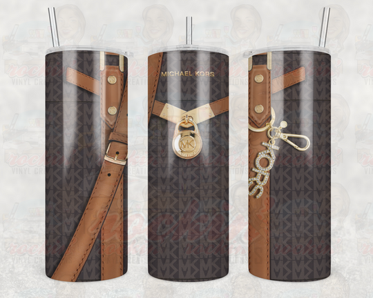 Purse Mk Tumbler | Rockin Vinyl Creations Dark Brown