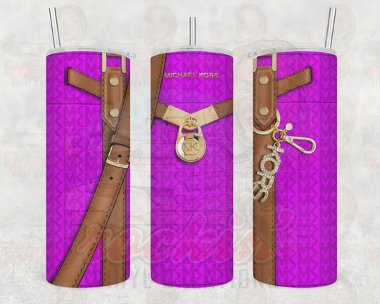 Purse Mk Tumbler | Rockin Vinyl Creations Fuschia