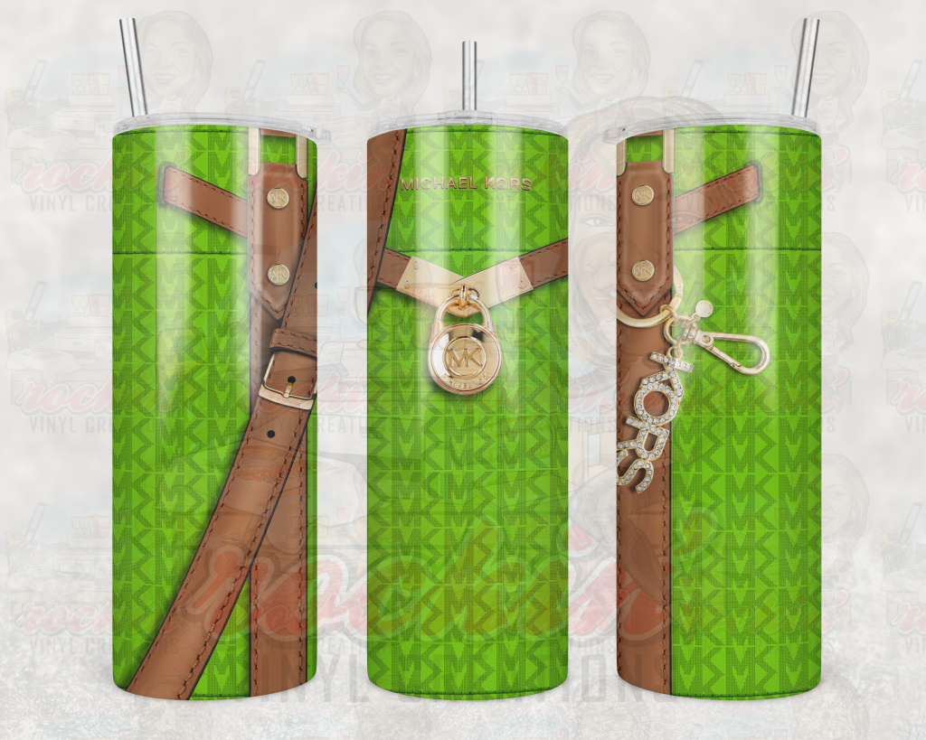 Purse Mk Tumbler | Rockin Vinyl Creations Green