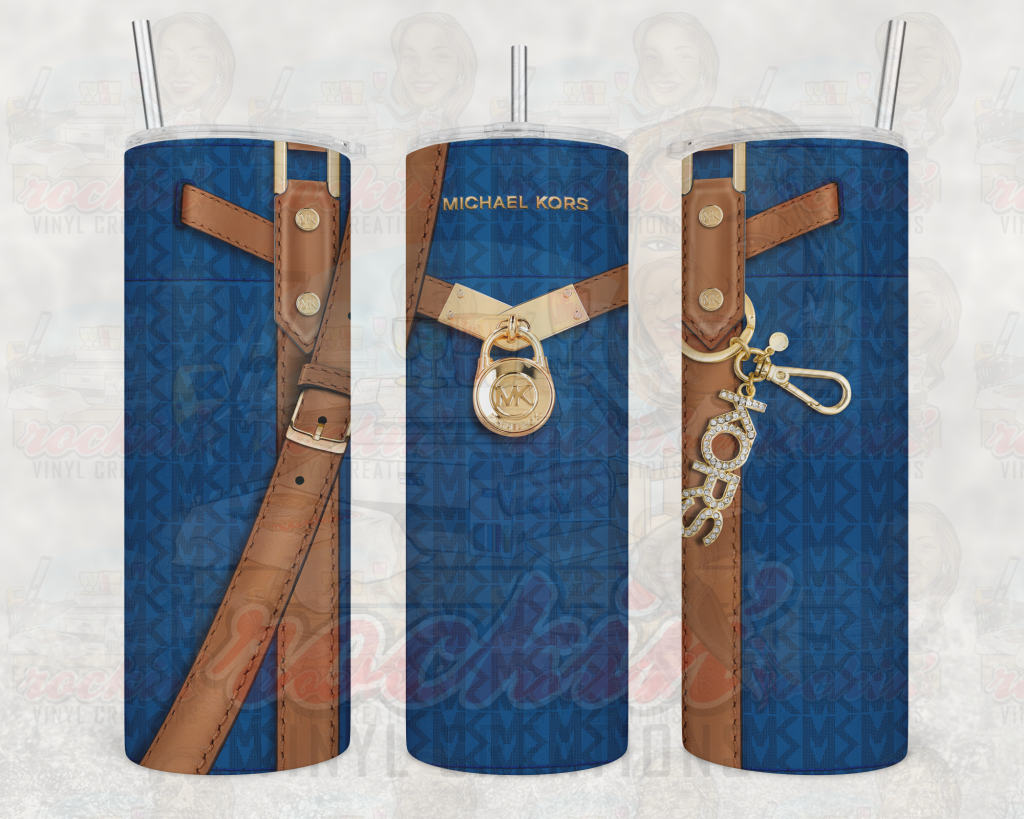 Purse Mk Tumbler | Rockin Vinyl Creations Navy
