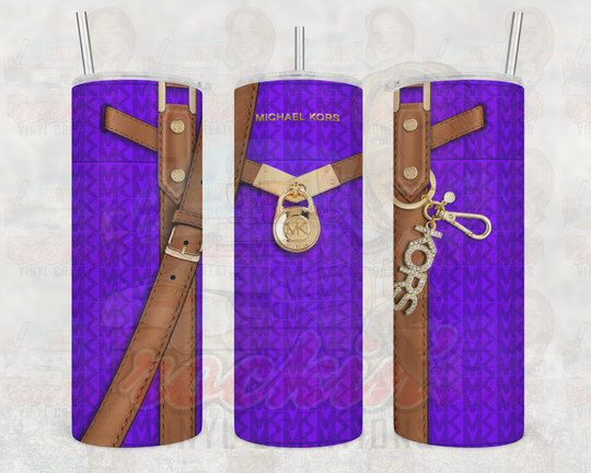 Purse Mk Tumbler | Rockin Vinyl Creations Purple