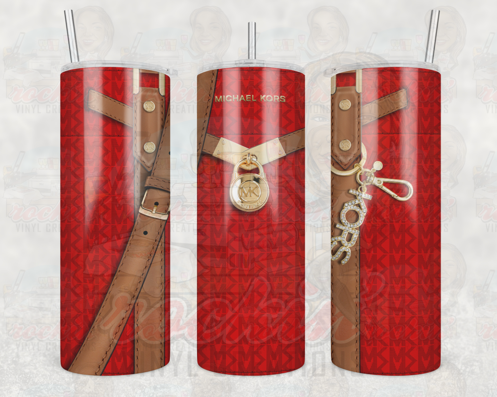Purse Mk Tumbler | Rockin Vinyl Creations Red