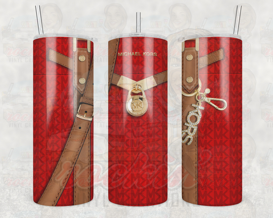 Purse Mk Tumbler | Rockin Vinyl Creations Red