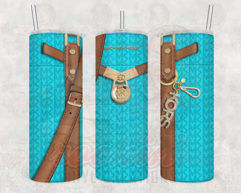 Purse Mk Tumbler | Rockin Vinyl Creations Teal