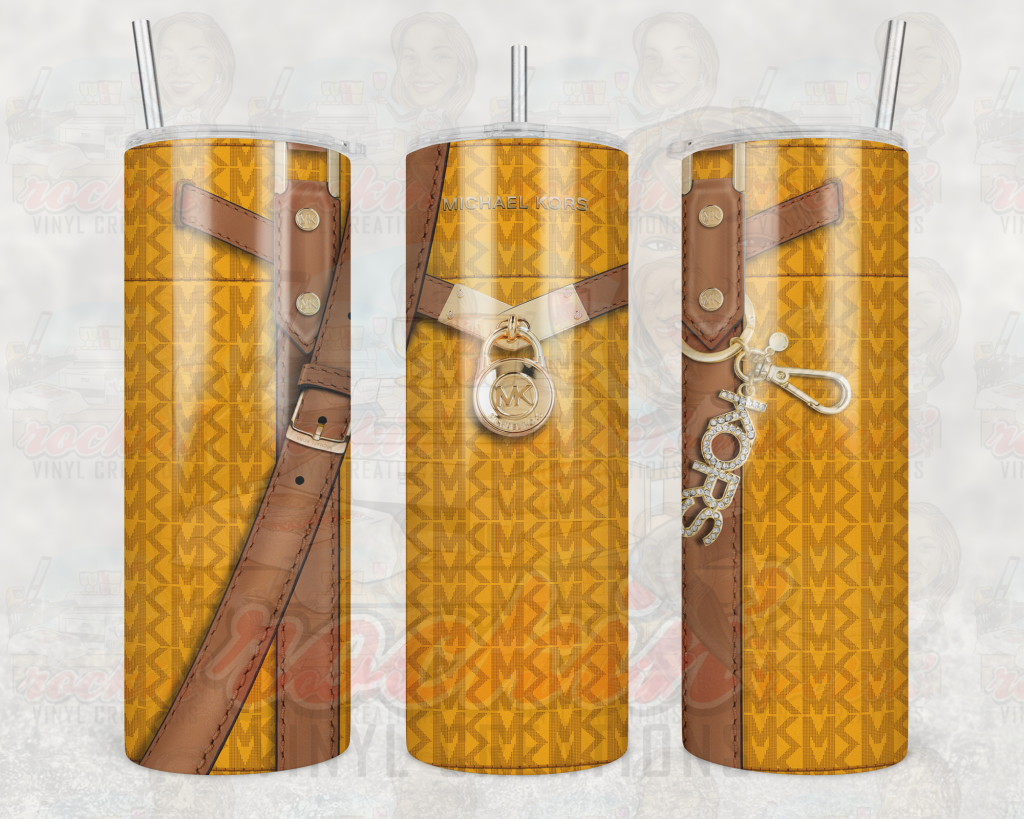 Purse Mk Tumbler | Rockin Vinyl Creations Yellow