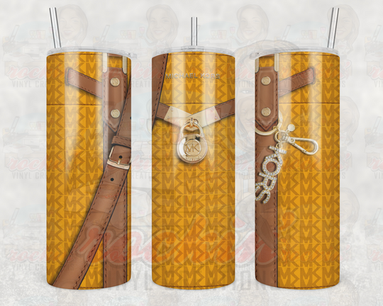 Purse Mk Tumbler | Rockin Vinyl Creations Yellow