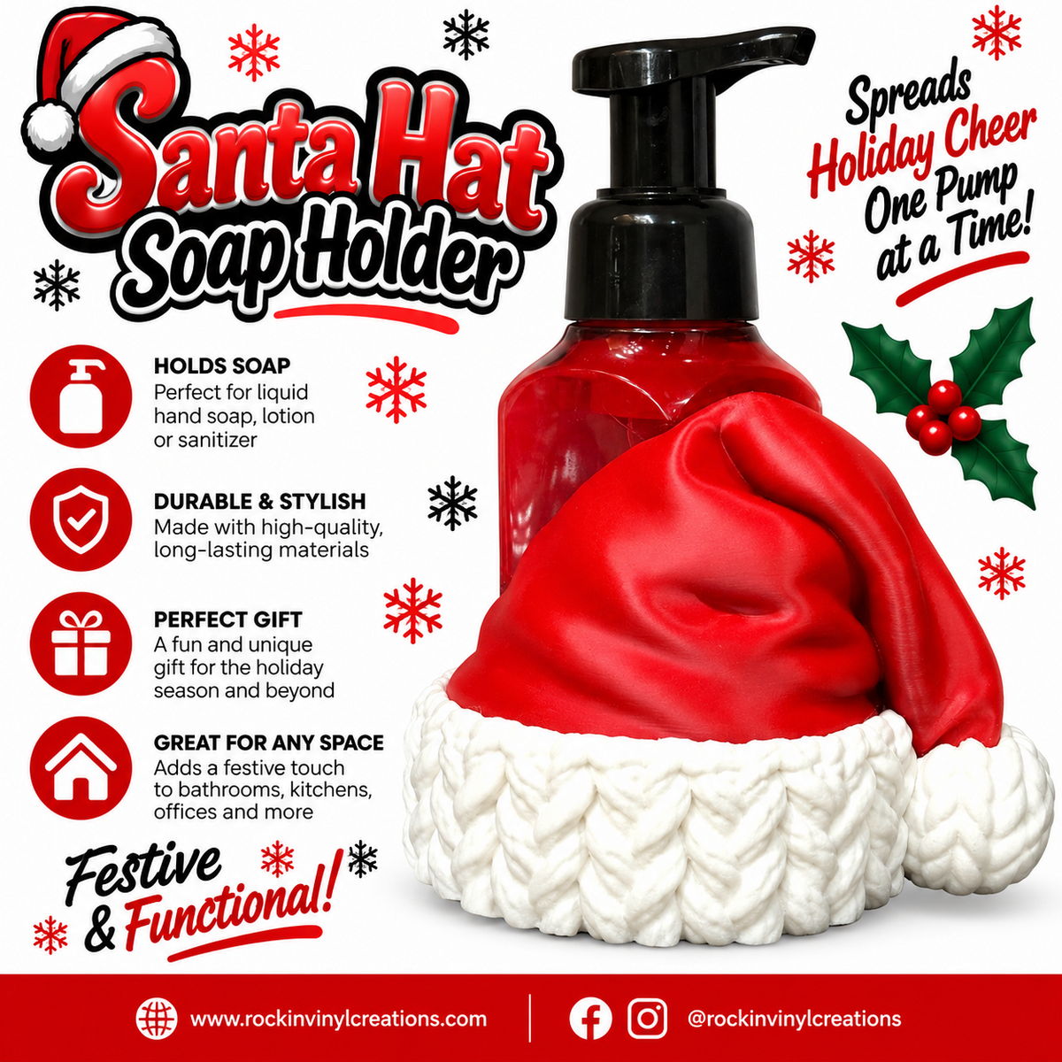 Santa Hat Soap Holder