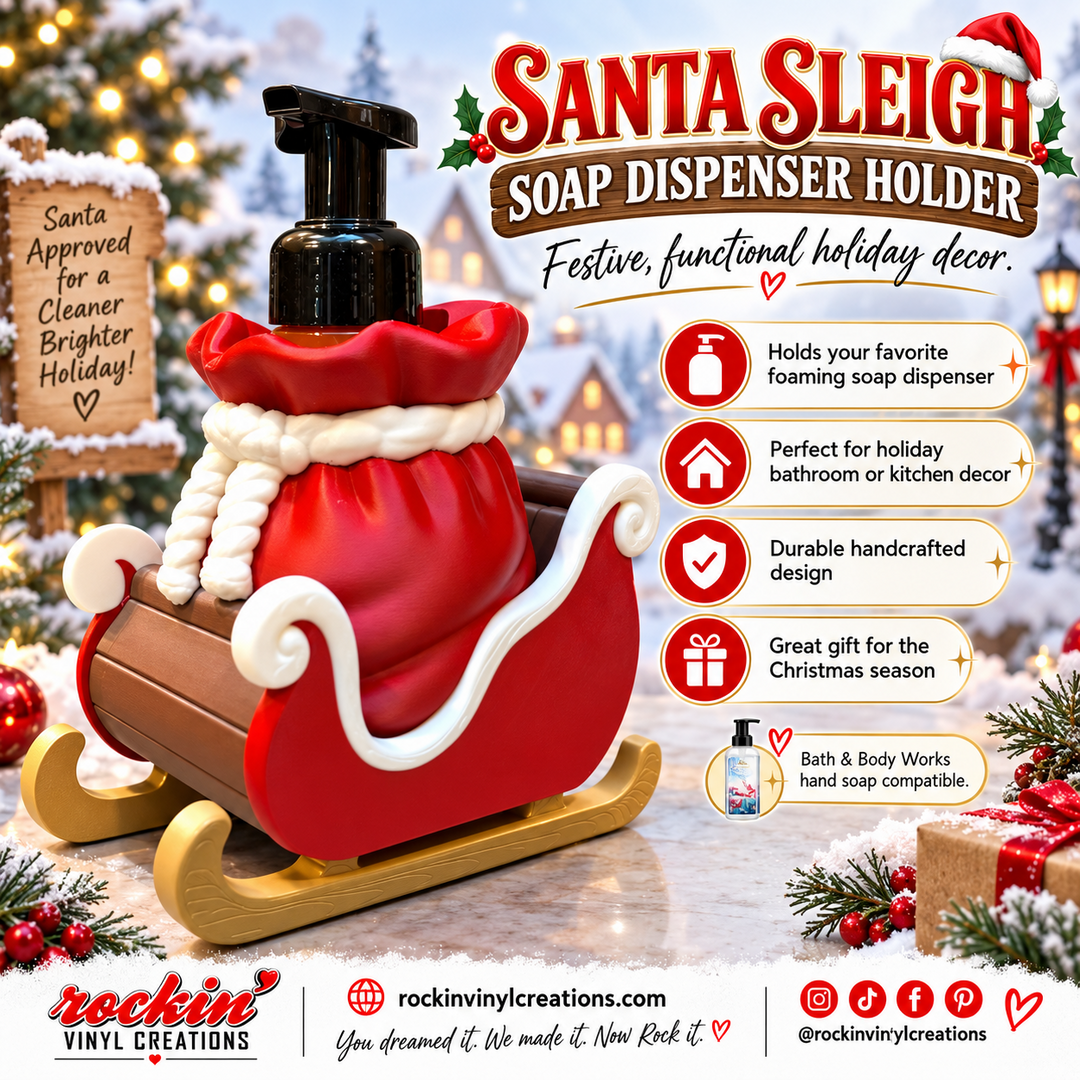 Santa Sleigh Soap Dispenser Holder