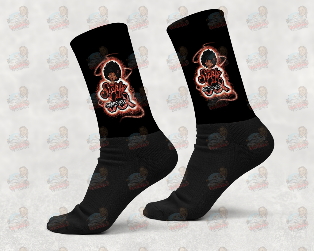 Sickle Cell Awareness Socks