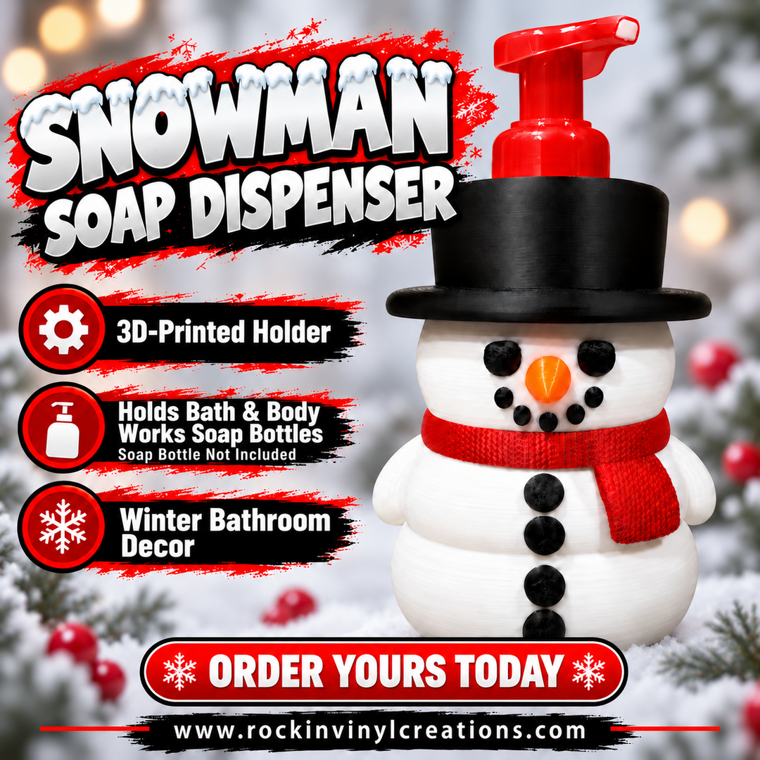 Snowman Soap Dispenser Holder product image