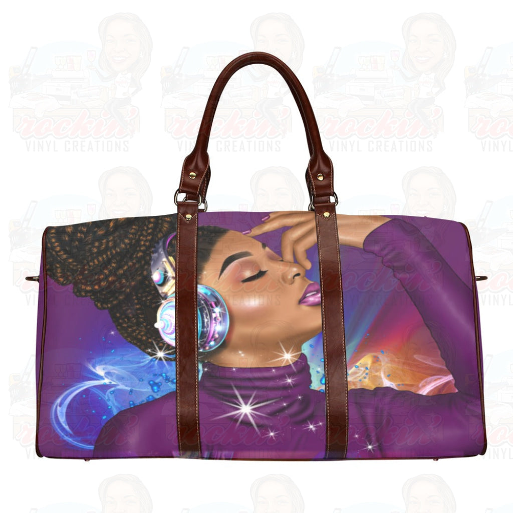 Soul Vibes Waterproof Travel Bag/small (Model 1639) | Rockin Vinyl Creations Bags (1639)